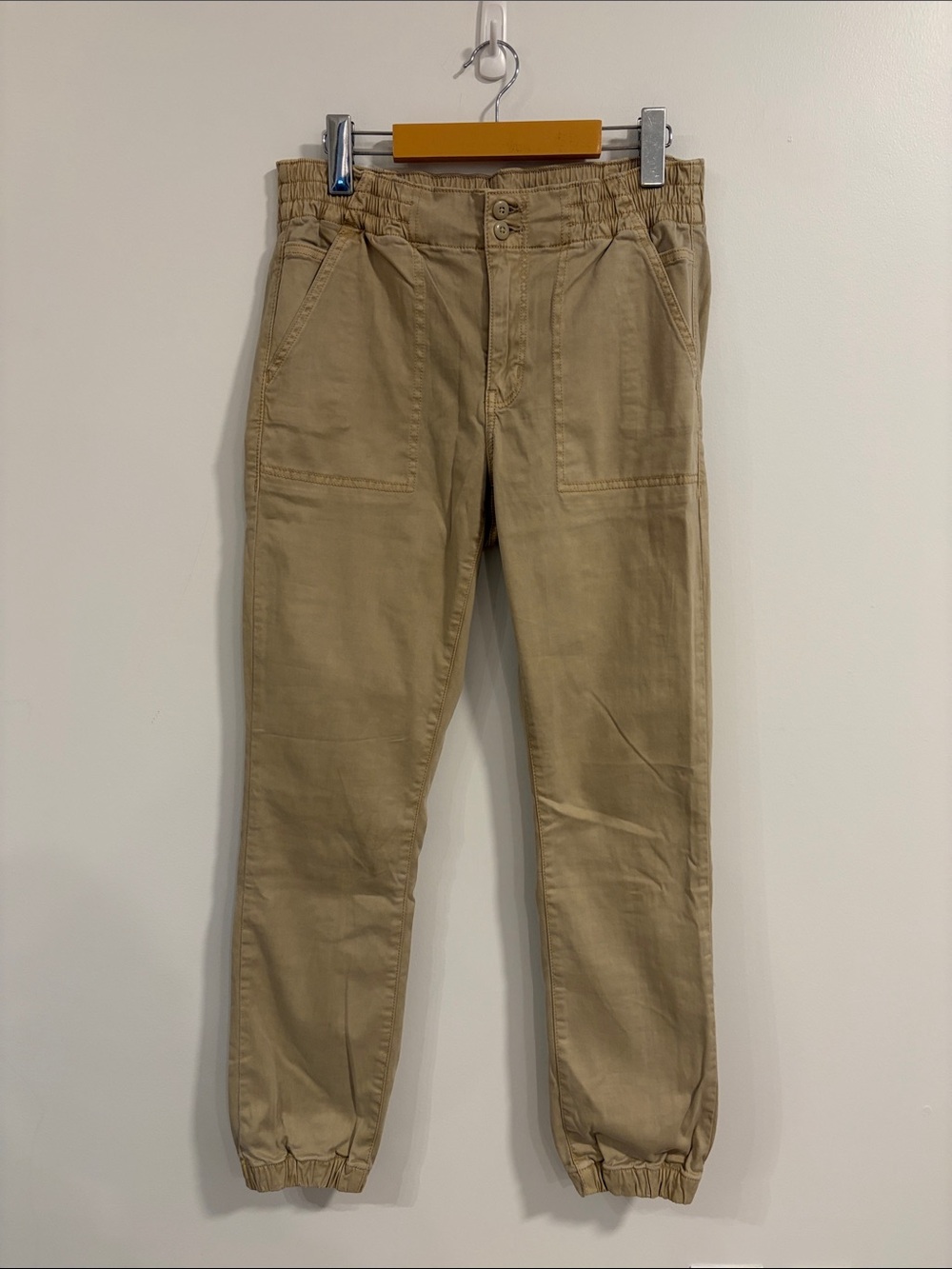American Eagle Outfitters Khaki Elastic Cuff Chinos